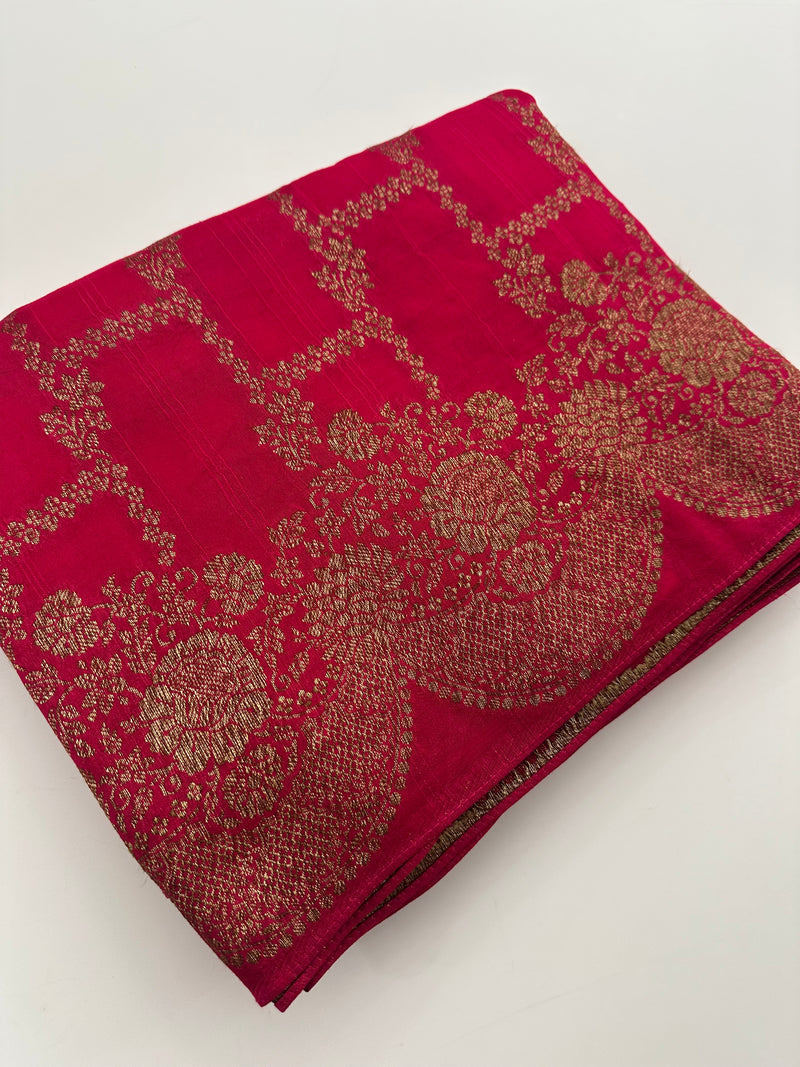 Jute Tussar Designer Sarees beautiful colour combinations🌹-AU9