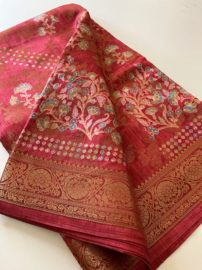 Tussar Printed Fancy