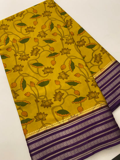 149 floral semi mysore silk