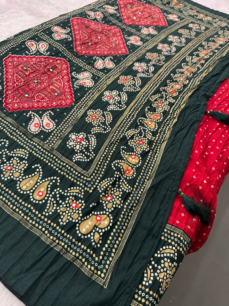 Crush Patola Fancy Saree-JU5