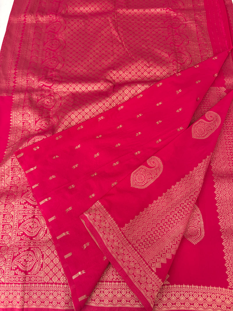 PINK TUSSAR DESIGNER SAREE-J25