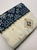 Patola Stone Work Fancy Saree-J30