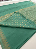 🌹Beautiful Soft Georgette Sarees,, Centric Weaving Big Floral Buttas all over,, self blouse with butties 🌹 JU27