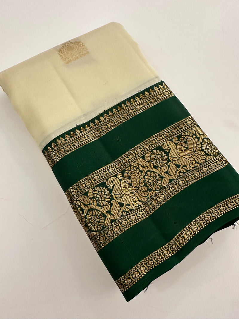 Self Kanchi Silk Sarees🌹-AU14