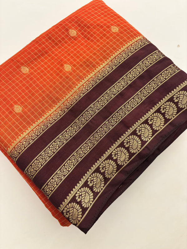 Fancy Crape Saree-J18
