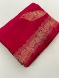Designer Chinnon Faded Saree-M17