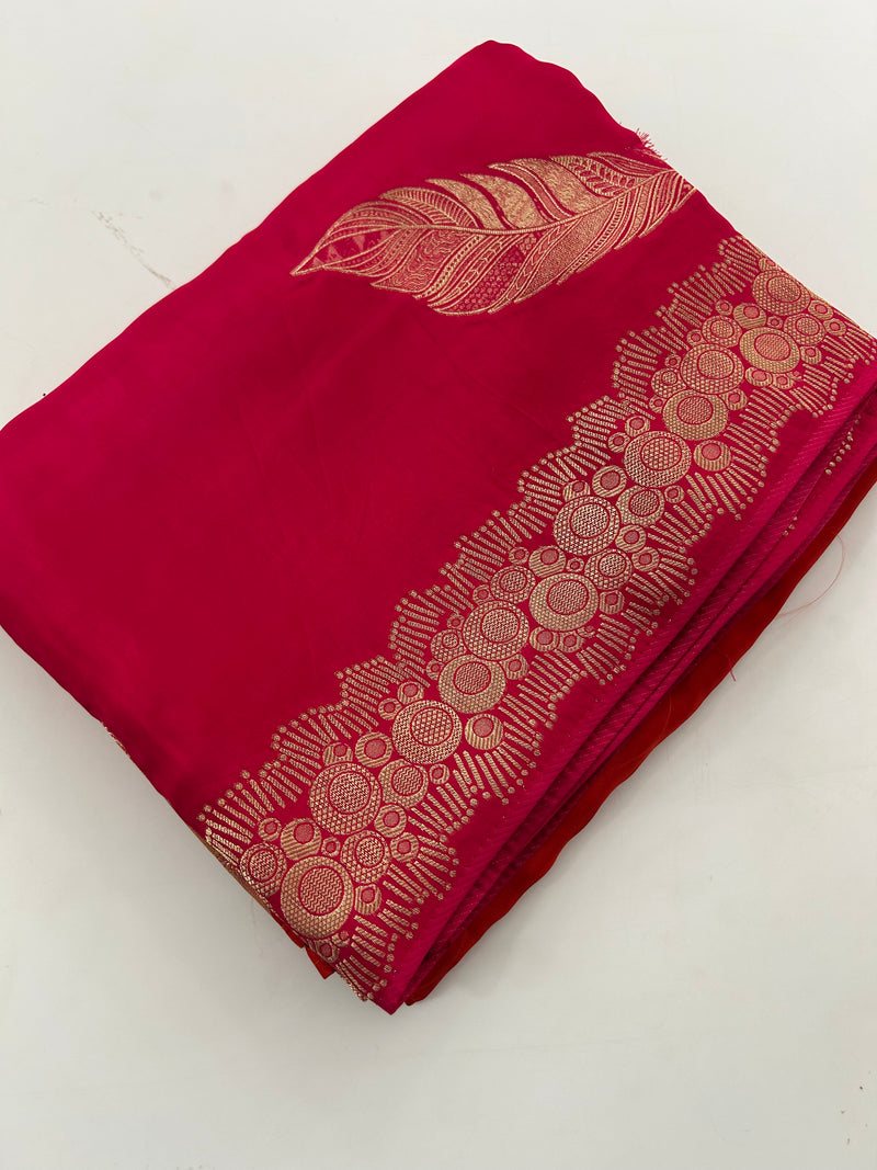 Designer Chinnon Faded Saree-M17