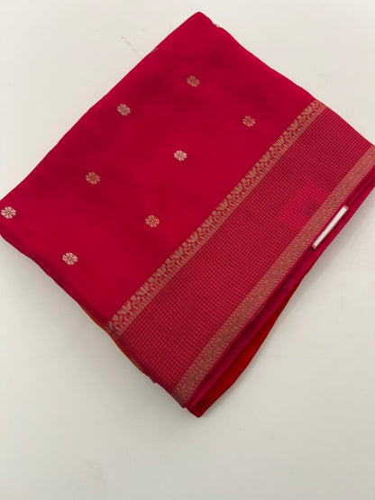 Banarsi Viscose Faded Saree-M18