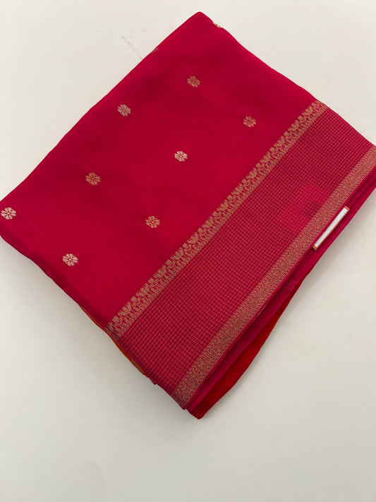 Banarsi Viscose Faded Saree-M18