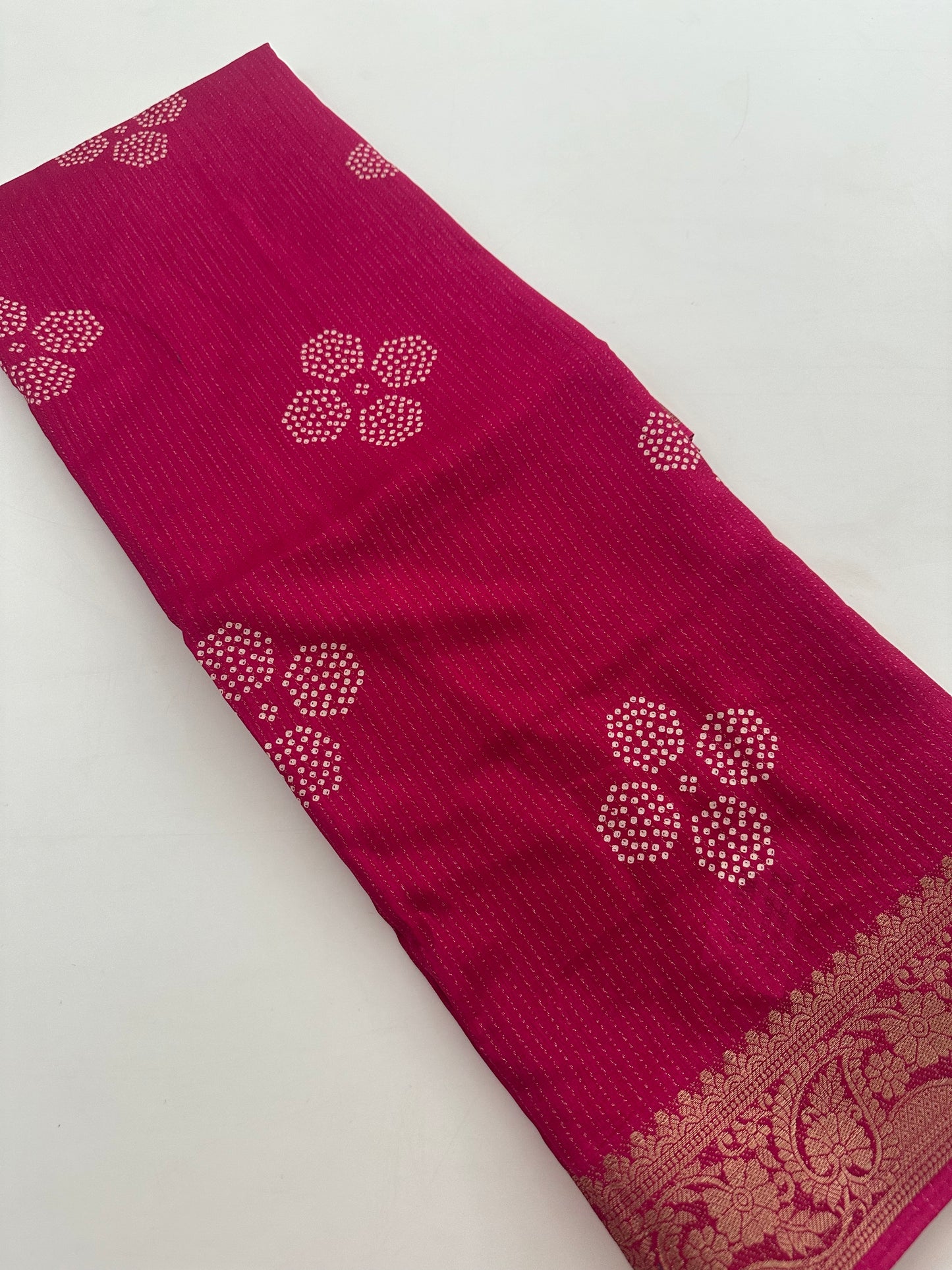 Tussar Chiffons Lines-J13