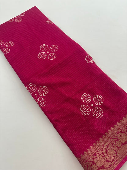 Tussar Chiffons Lines-J13