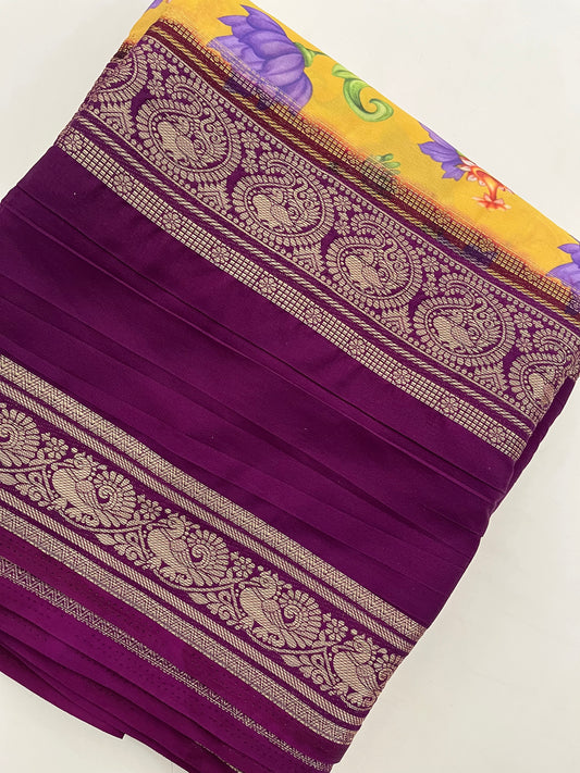 Ju10 Printed Semi Mysore Silk