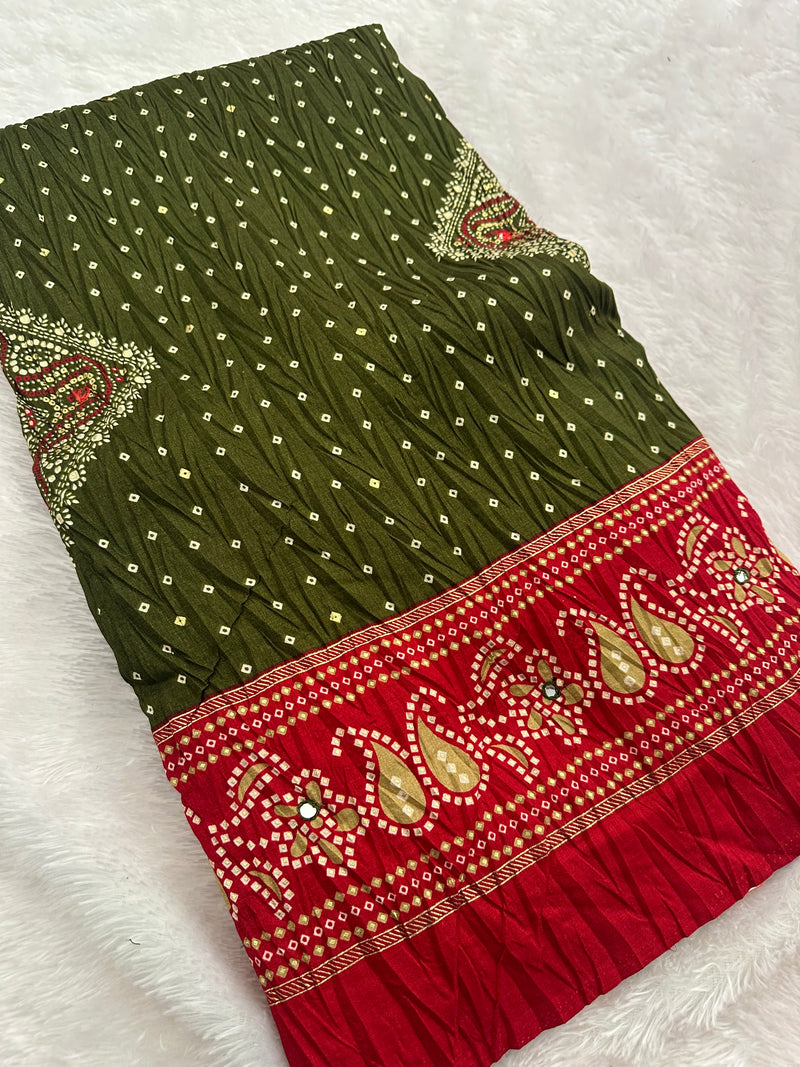 Crush Patola Fancy Saree-JU5