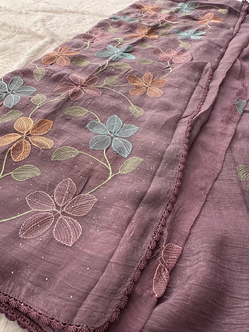 Fancy Soft Organza Embroidery-AU14