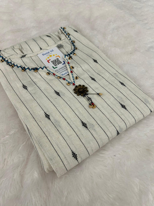 Cotton Jacquard Butti Only Top