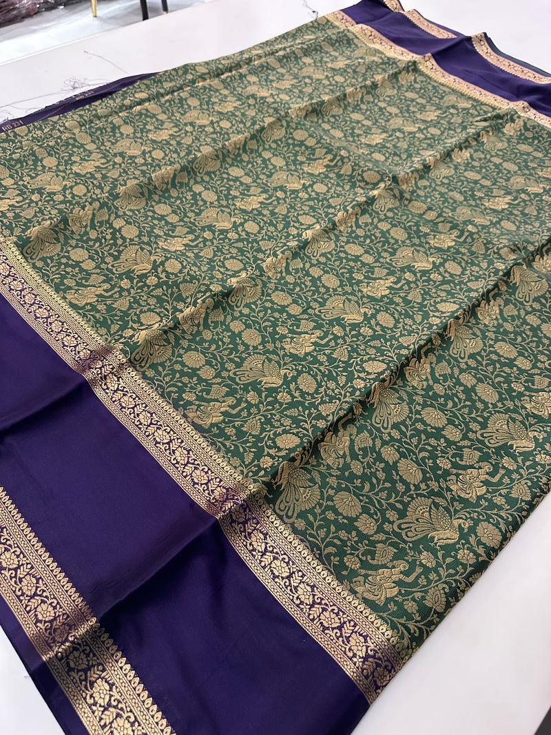 Banarsi Brocade Crape-J5