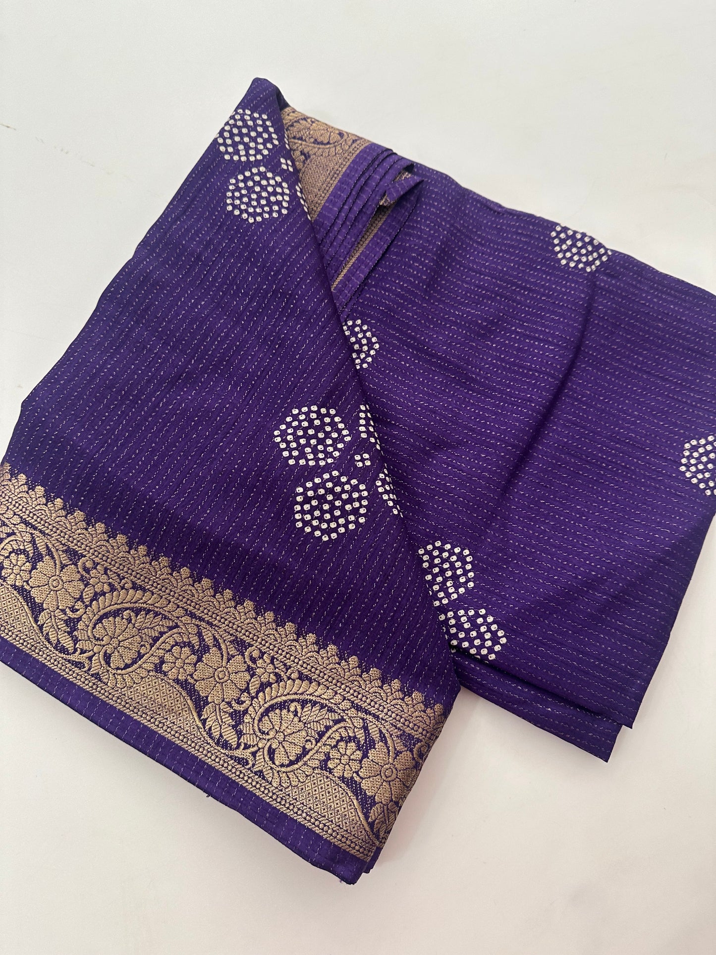 Tussar Chiffons Lines-J13