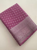 Tussar silver butties -AU3