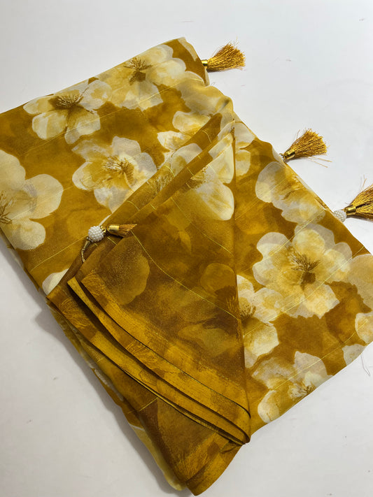 Printed chiffon