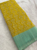 Beautiful Soft Georgette Sarees In Full Garuda Buttas-Ju21