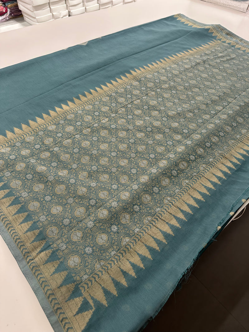 Designer Saree - Grey Crepe Georgette JU17