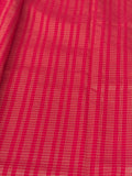 Pink Semi Mysore Silk Checks Saree with Butta - AU13