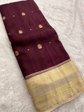 Fancy Tussar Silk Saree-JU13