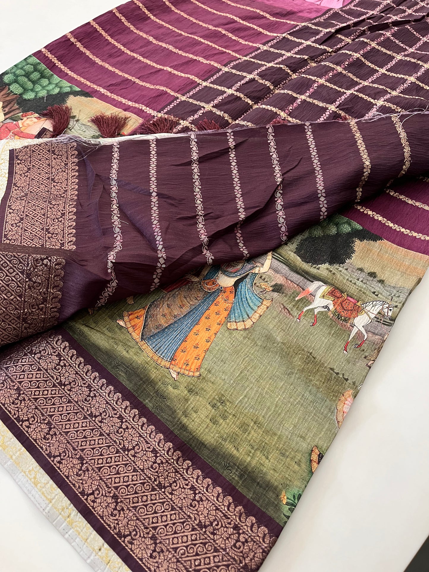 Crush Tussar  Designer