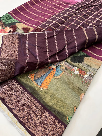 Crush Tussar  Designer