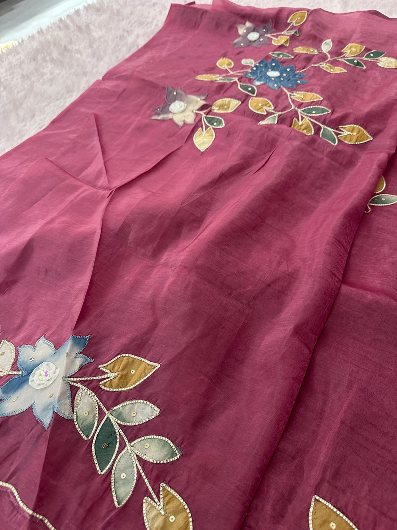 Designer Organza Saree-M16