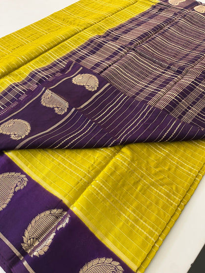 Semi Mysore silk new design