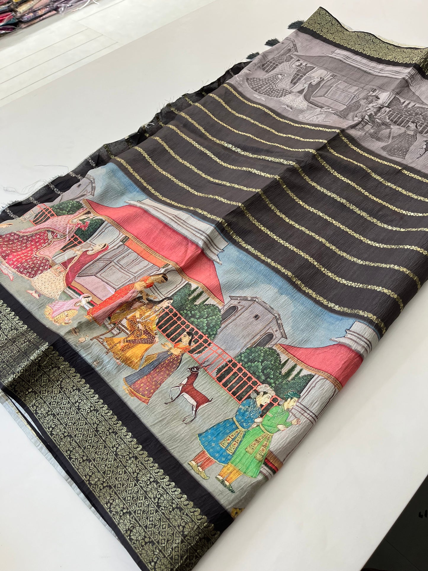 Crush Tussar  Designer