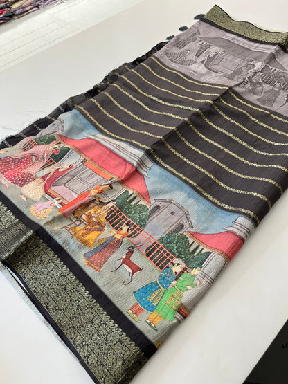 Crush Tussar  Designer