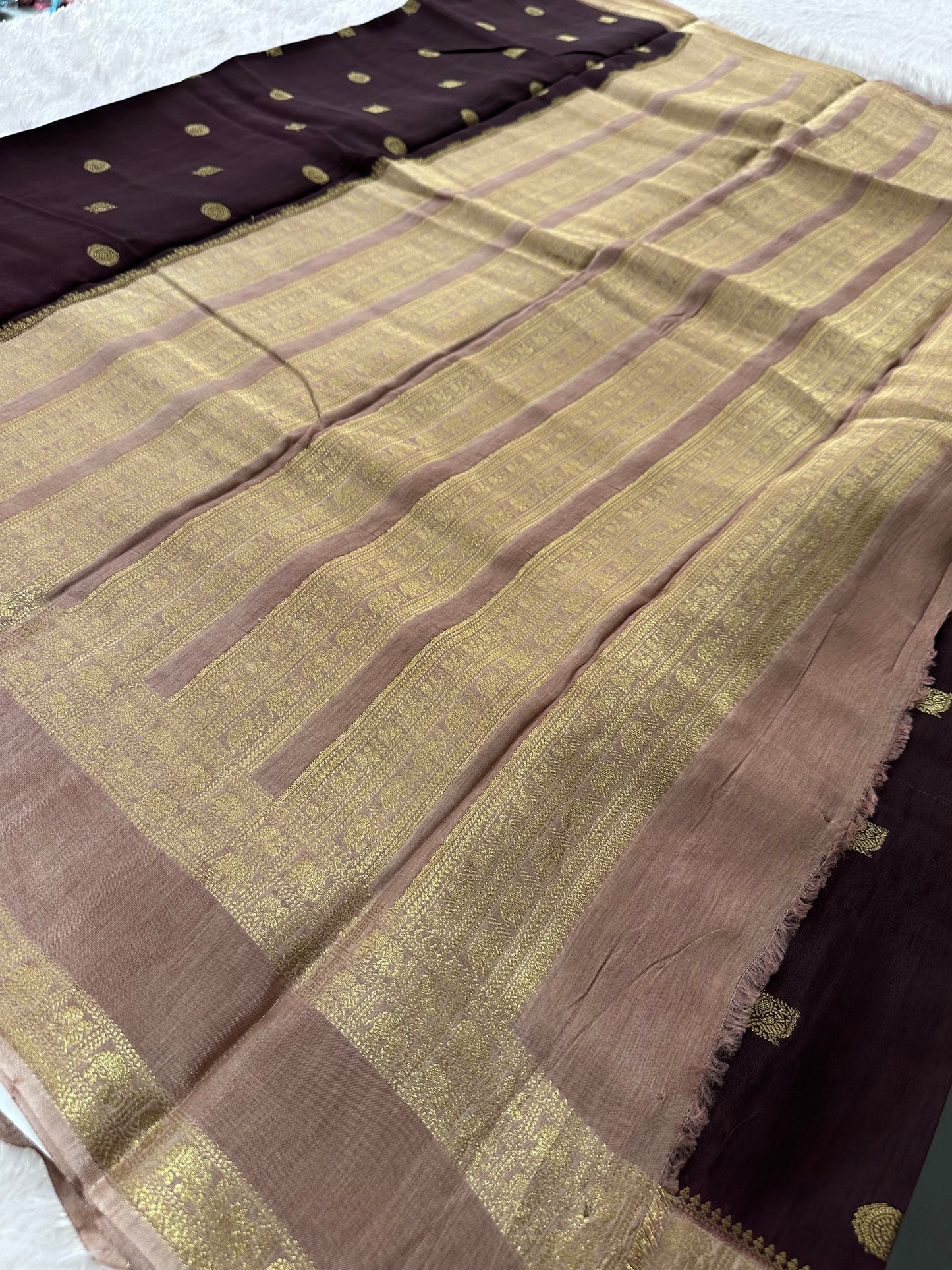 Tussar Viscose Fancy Saree-M19