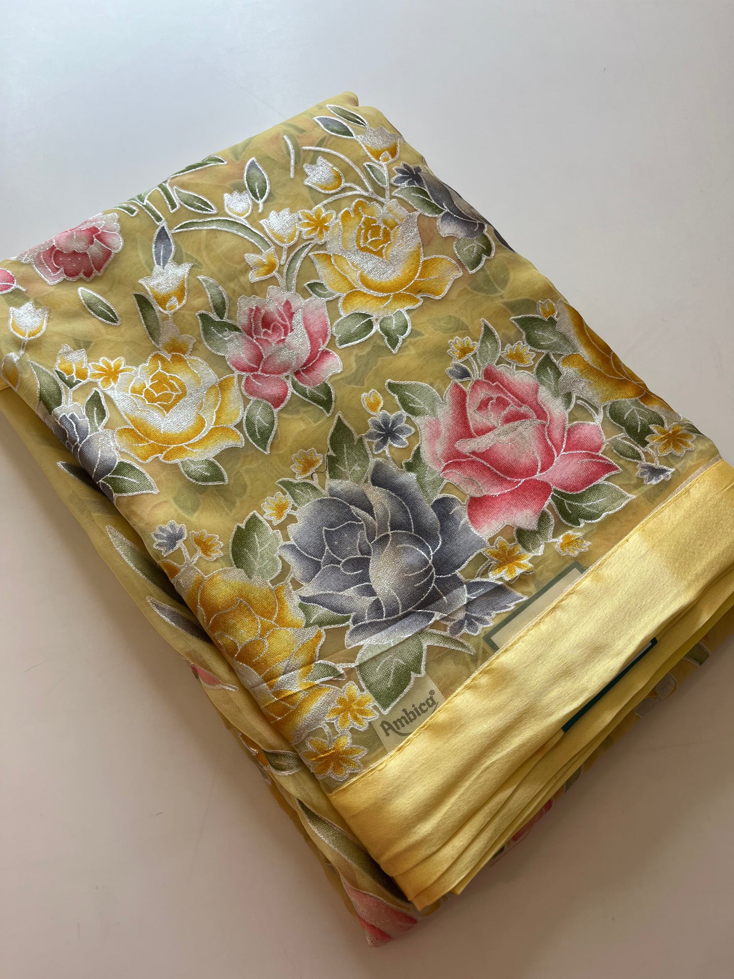 Brosso Chiffon satin Border Premium