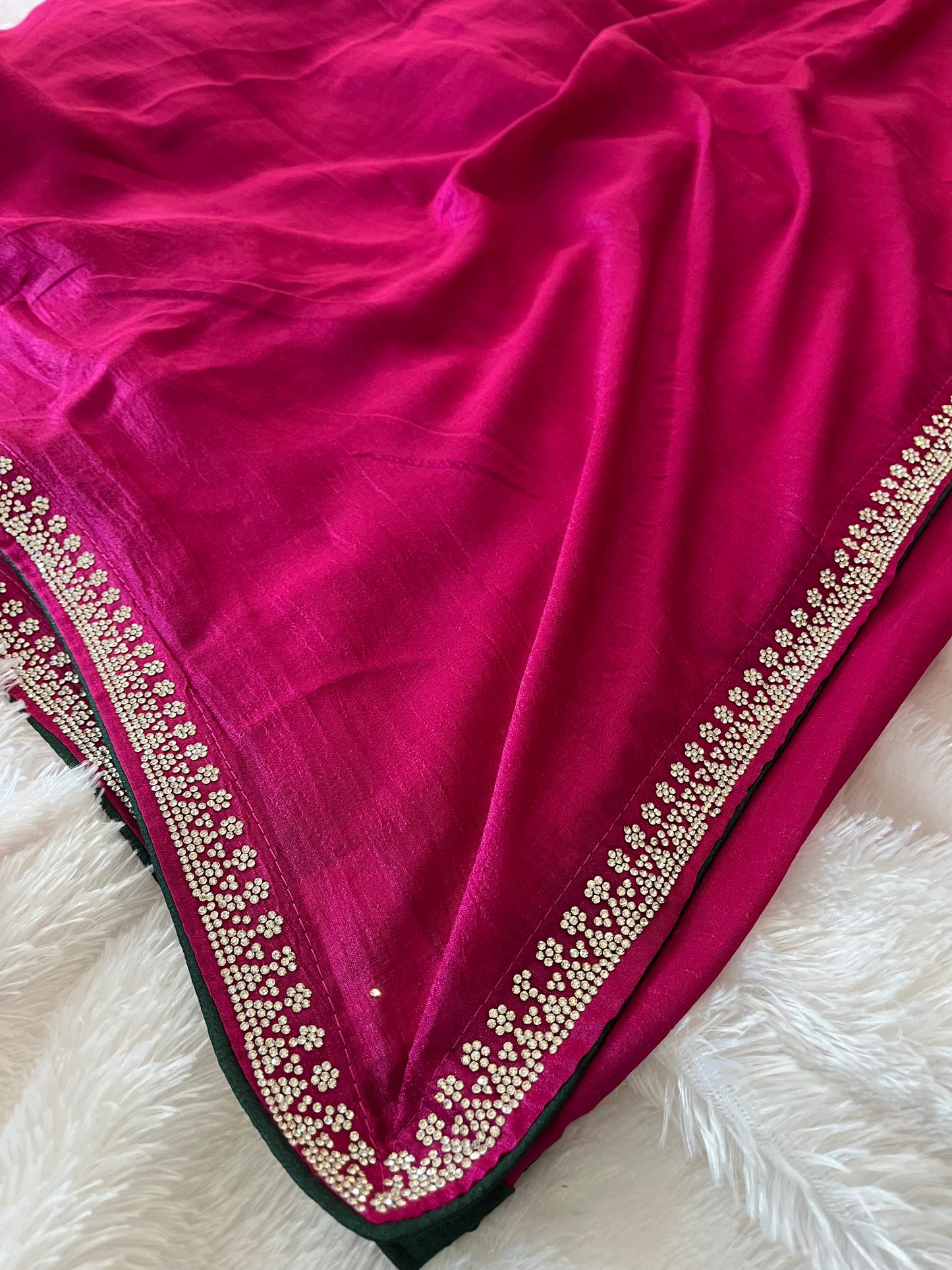 Tussar Fancy Stone Work