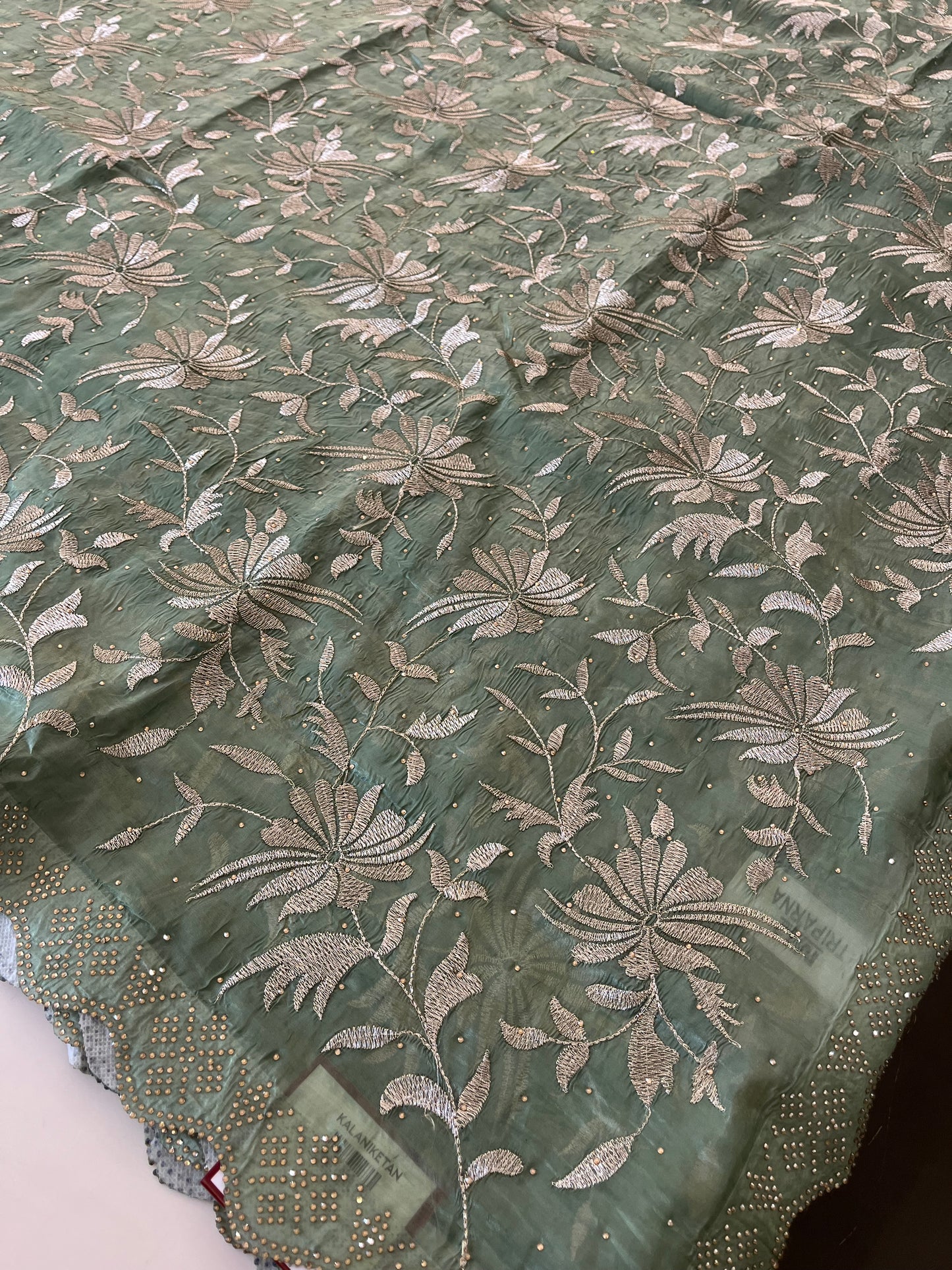 Embroidery work fancy saree