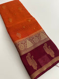 Semi Mysore Silk Saree-JU31