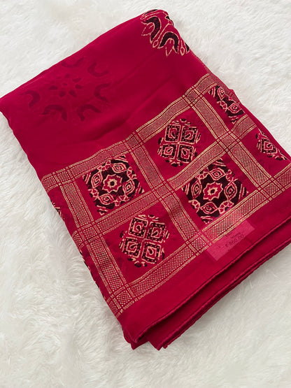 Bandhini Crape Chiffon