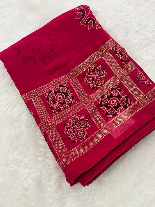 Bandhini Crape Chiffon