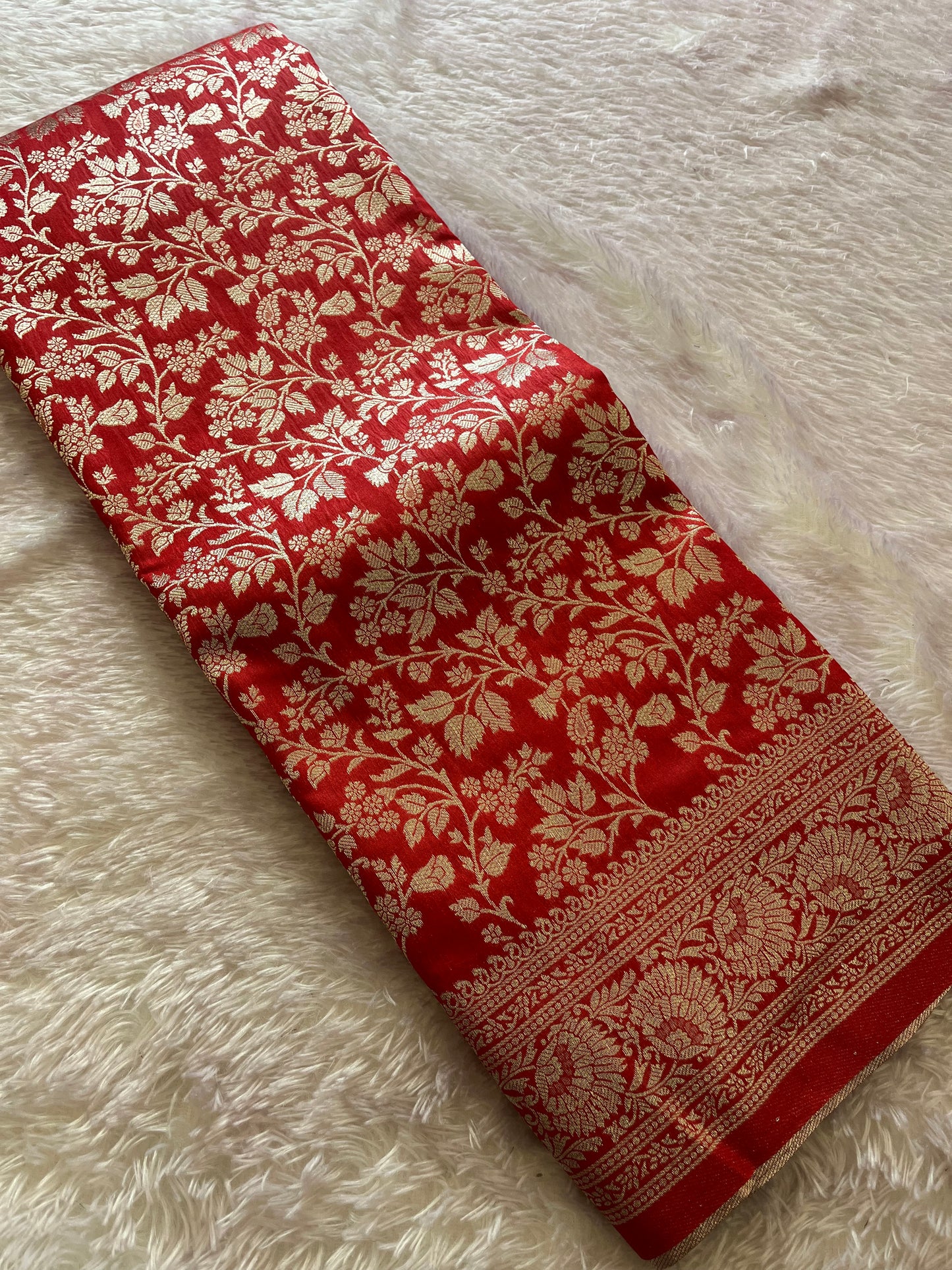 Tussar Silver Brocade