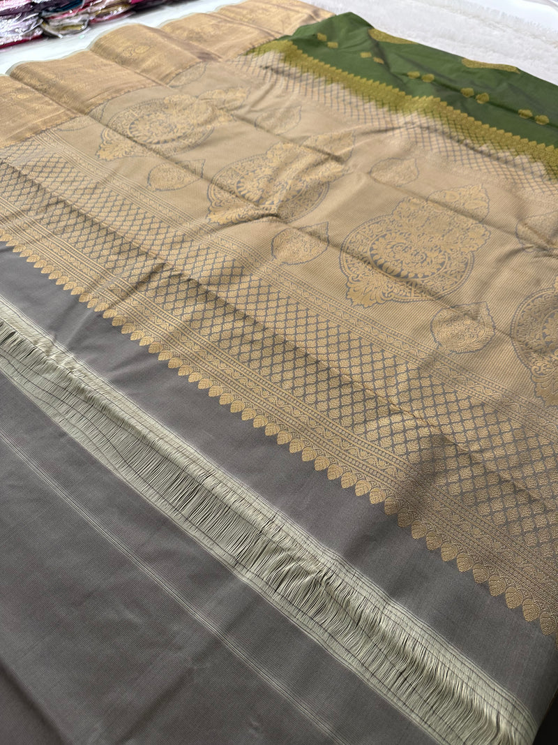Semi Kanchi Silk Saree-(Ju2)