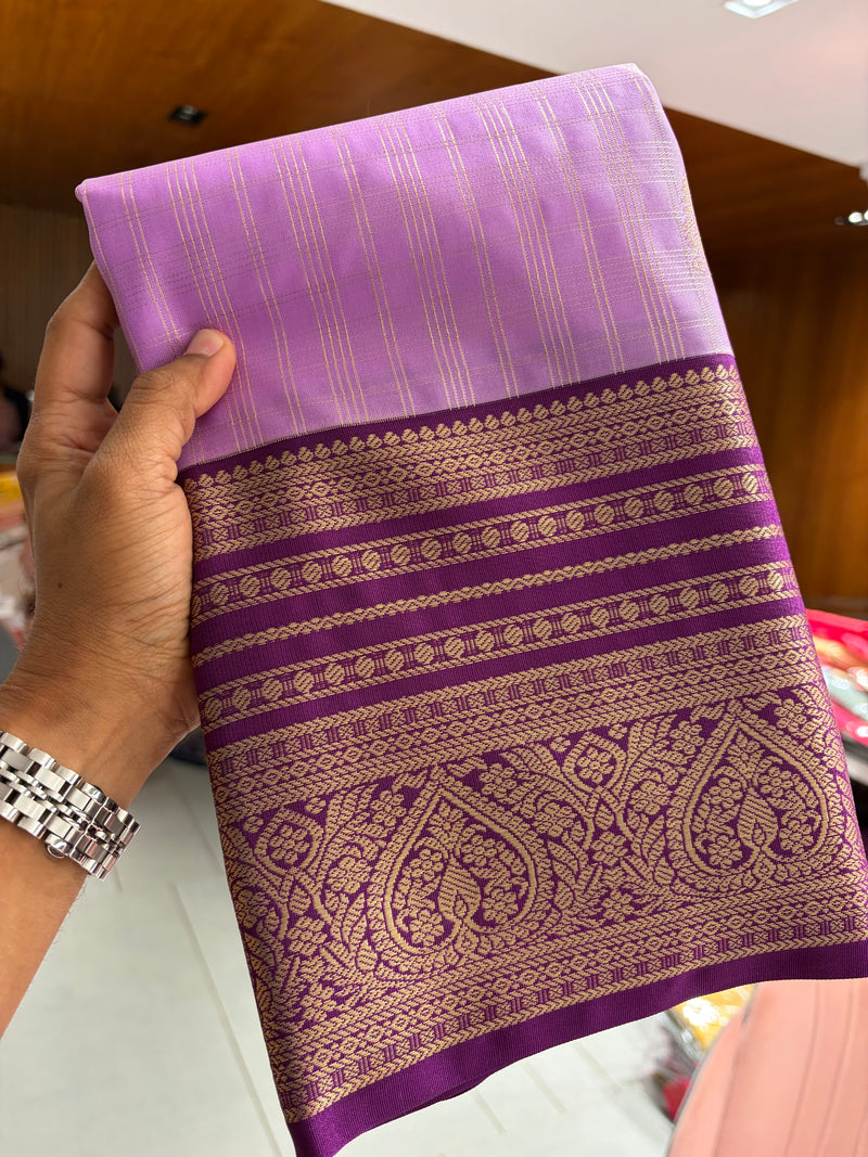 Semi Kanchi Silk Saree-JU31