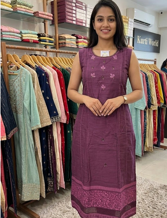 Silk Kurti LIVA Certified