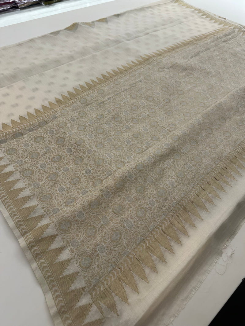 🌹Beautiful Soft Georgette Sarees,, Centric Weaving Big Floral Buttas all over,, self blouse with butties 🌹 JU27