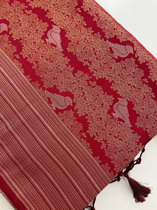 Banarasi crepe Brocade Saree