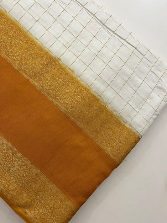Dupion silk saree