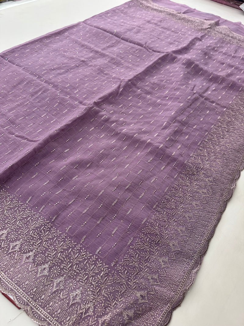 Soft Organza Fancy Saree-J24