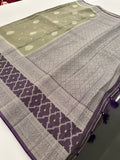 Crape Viscose Fancy Sarees-AU4