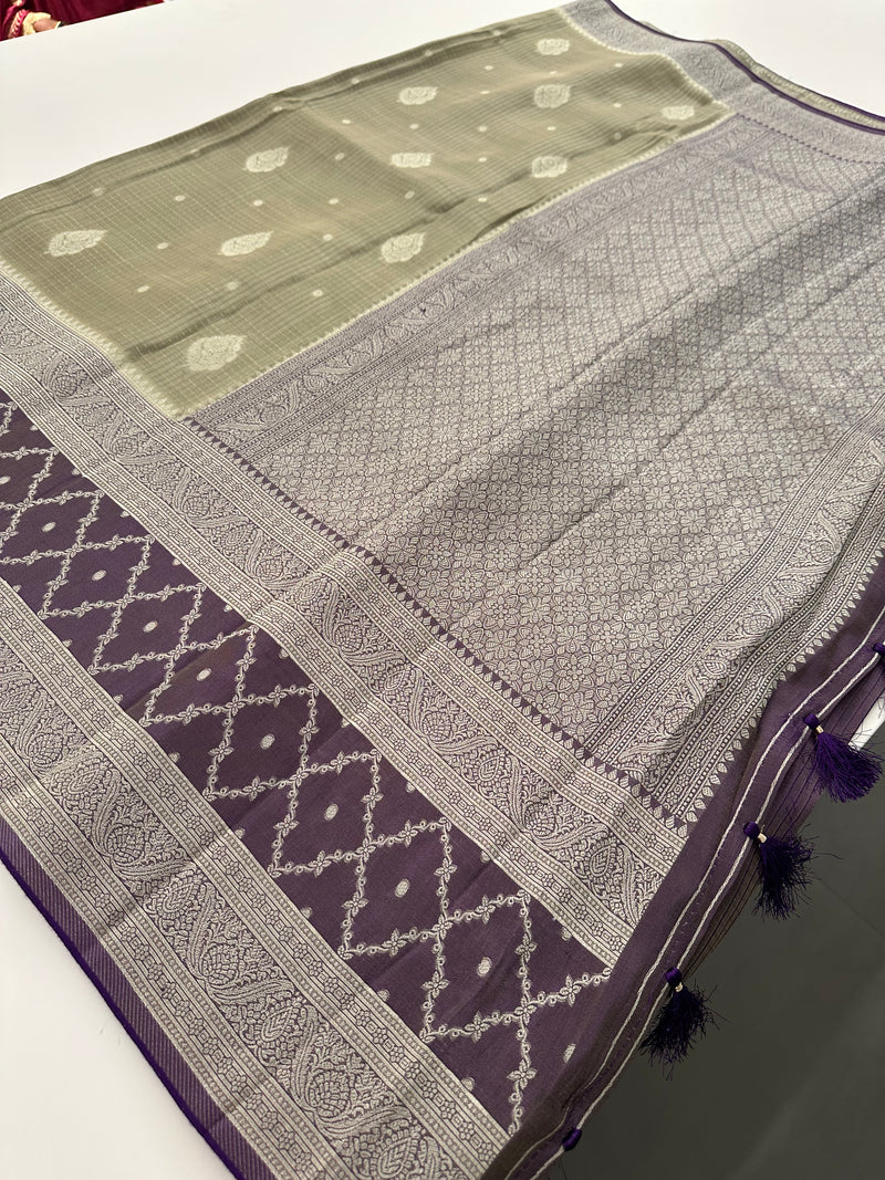 Crape Viscose Fancy Sarees-AU4